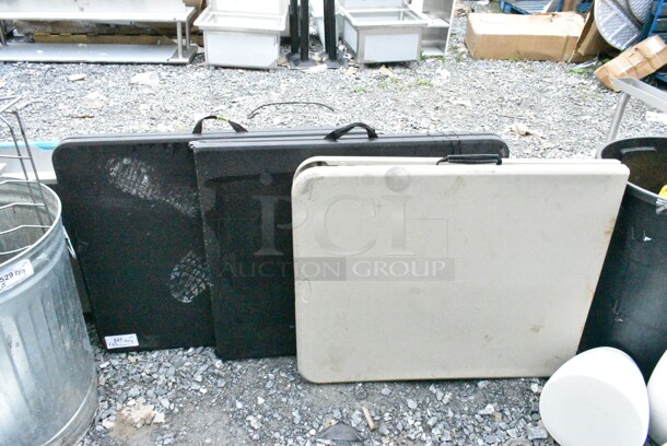 3 Various Folding Tables. 3 Times Your Bid! - Image 1 of 12