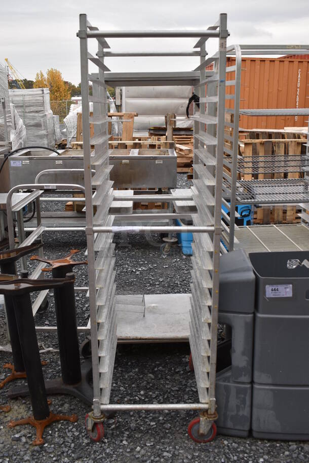 Metal Commercial Pan Transport Rack on Commercial Casters. 21x26x69 - Image 1 of 4