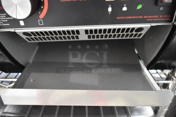 BRAND NEW SCRATCH AND DENT! Hatco TQ3-10 Stainless Steel Commercial Countertop Toast Qwik Black One or Two Side Conveyor Toaster with 2" Opening. 120 Volts, 1 Phase. Tested and Working! - Image 4 of 5