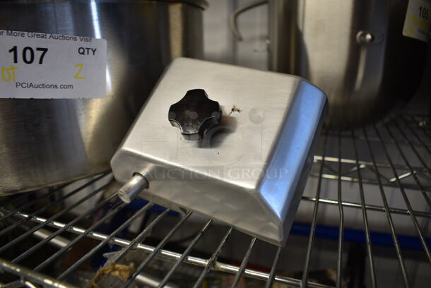 2 Metal Items; Meat Slicer Sharpening Blade and Metal Cotton Candy Machine Bowl. 2 Times Your Bid! - Image 3 of 5