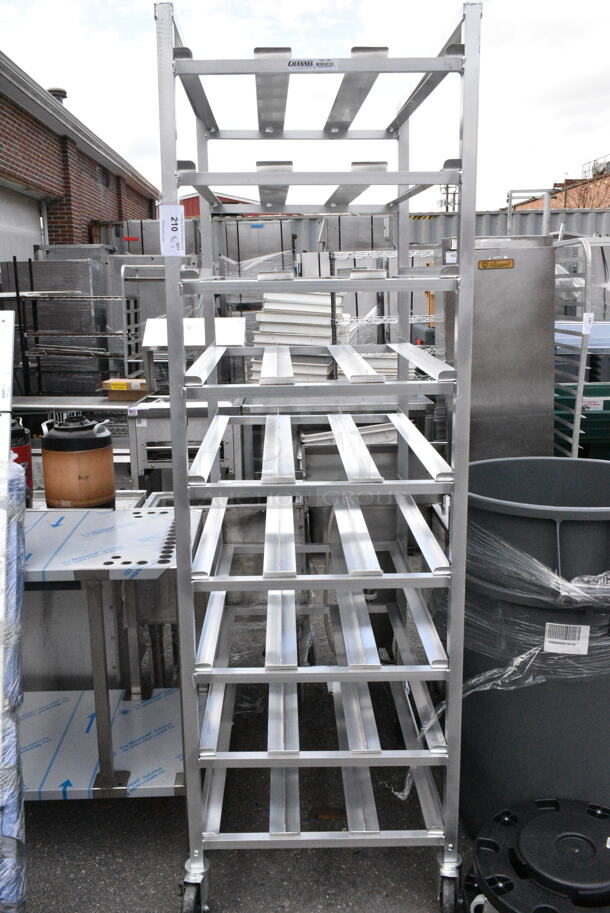 BRAND NEW! Metal Commercial #10 Can Rack on Commercial Casters. - Image 1 of 4