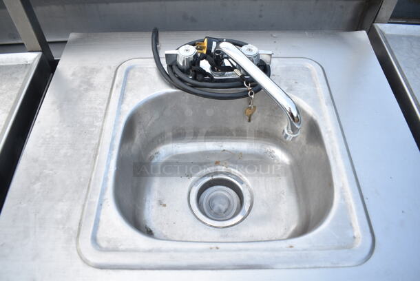 Stainless Steel Commercial Portable Sink on Commercial Casters.  - Image 3 of 7