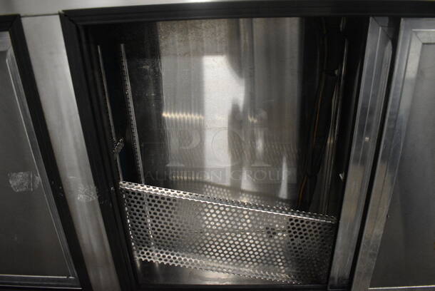 12' Stainless Steel Commercial 6 Door Cooler. Does Not Come w/ Remote Compressor. 125 Volts, 1 Phase. 144x14.5x33.5.  - Image 6 of 9