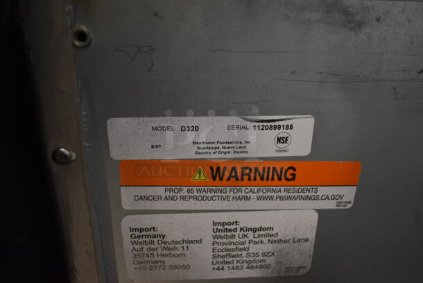 BRAND NEW SCRATCH AND DENT! Manitowoc D320 Stainless Steel Commercial Ice Bin.  - Image 7 of 7