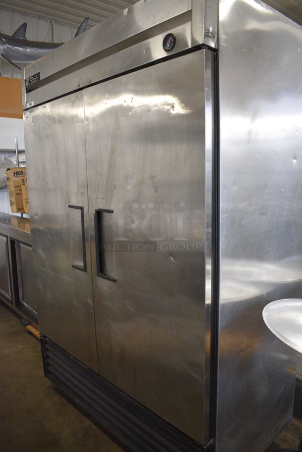 True Model T-49F Stainless Steel Commercial 2 Door Reach In Freezer on Commercial Casters. 115 Volts, 1 Phase. 54x30x82. Cannot Test - Unit Trips Breaker - Image 2 of 7