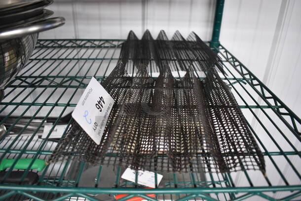 2 Black Mesh Wave Trays. 10x9.5x1.5. 2 Times Your Bid!