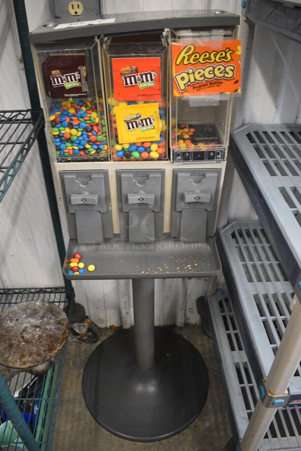 Metal Floor 3 Floor Candy Dispenser. 18x18x48 - Image 1 of 3