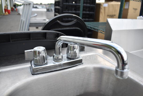 Stainless Steel Commercial Portable Sink on Commercial Casters. - Image 5 of 8
