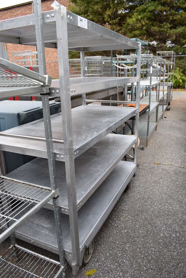 Cres Cor Metal 5 Tier Cart on Commercial Casters. 59x27x65 - Image 2 of 4