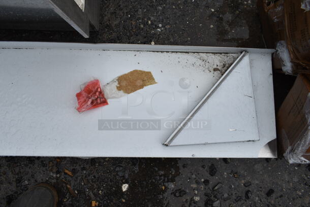 BRAND NEW SCRATCH AND DENT! Regency 600WS1296HD Stainless Steel 12" x 96" Heavy Duty Solid Wall Shelf - Image 3 of 5