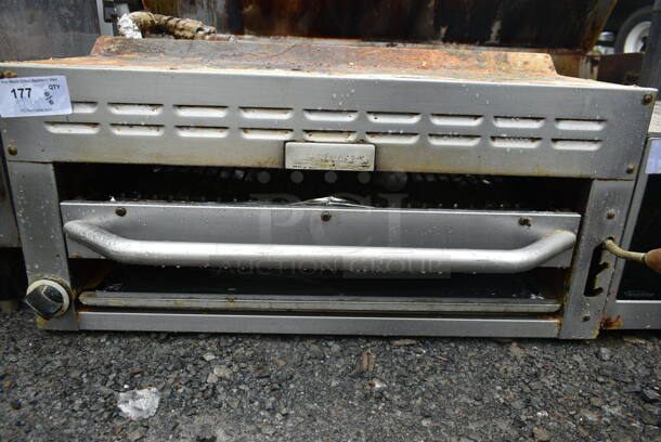 Tri Star Stainless Steel Commercial Natural Gas Powered Cheese Broiler. - Image 3 of 5