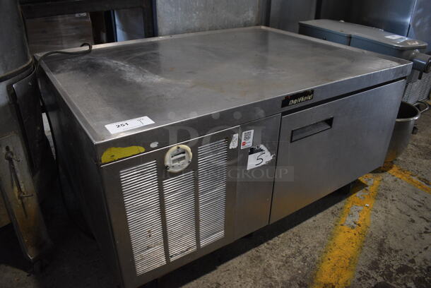 Delfield Stainless Steel Commercial Single Door Chef Base on Commercial Casters. 47x35x24. Tested and Powers On But Does Not Get Cold - Image 2 of 3