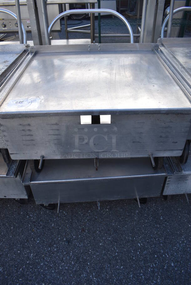 2 Metal Commercial Dollies w/ Push Handle on Commercial Casters. 27x27x40. 2 Times Your Bid! - Image 3 of 3