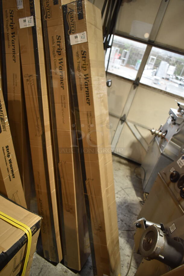 2 BRAND NEW IN BOX! Avantco 177SW72TCP Stainless Steel Commercial 72" High Wattage Strip Warmer with Toggle Controls. 120 Volts, 1 Phase. 2 Times Your Bid! - Image 2 of 5