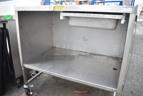 Winholt Stainless Steel Cart w/ Drawer and Under Shelf on Commercial Casters. - Image 3 of 6