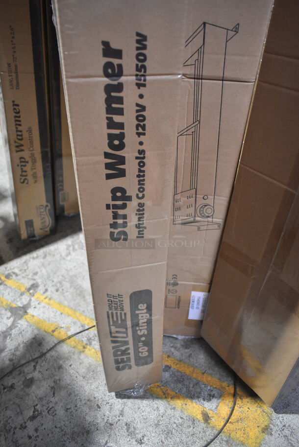 2 BRAND NEW IN BOX! ServIt 423SWI60CP Stainless Steel Commercial 60" High Wattage Strip Warmer with Adjustable Infinite Controls and Cord. 120 Volts, 1 Phase. 2 Times Your Bid! - Image 4 of 5