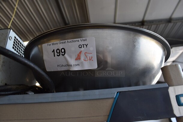 5 Various Metal Mixing Bowls, Includes 14.5x14.5x3.5. 5 Times Your Bid! - Image 3 of 3