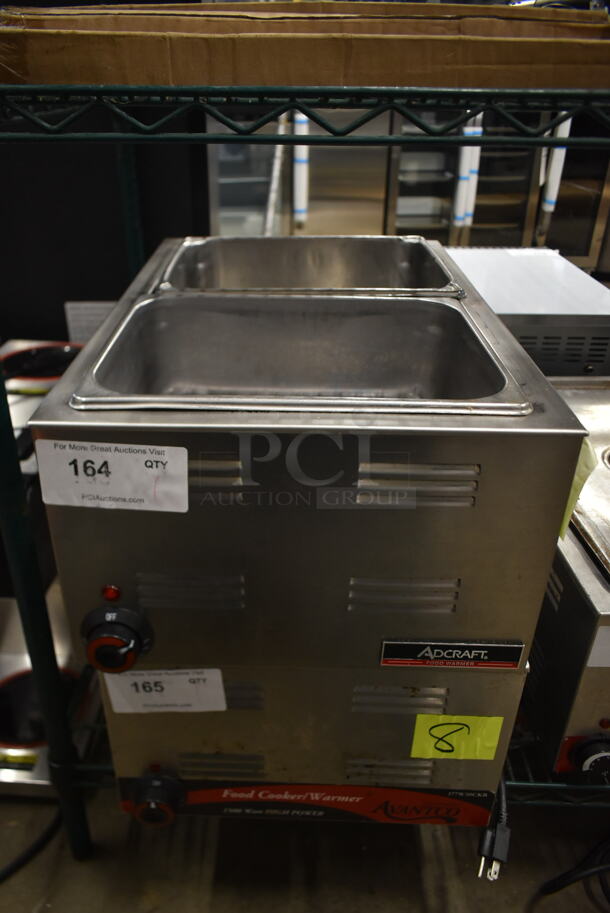 Adcraft Stainless Steel Commercial Countertop Food Warmer. 120 Volts, 1 Phase. Tested and Working! - Image 1 of 4