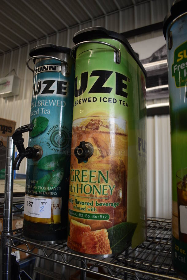 2 Stainless Steel Beverage Holder Dispensers w/ Lids. 6x15x21.5. 2 Times Your Bid! - Image 2 of 3