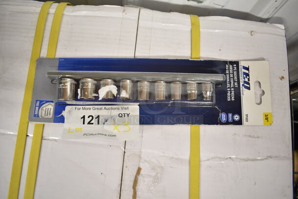 3 BRAND NEW! Items; TEQ Ratchet, TEQ Extension Bar and TEQ 9 Piece Socket Set. 3 Times Your Bid! - Image 6 of 8