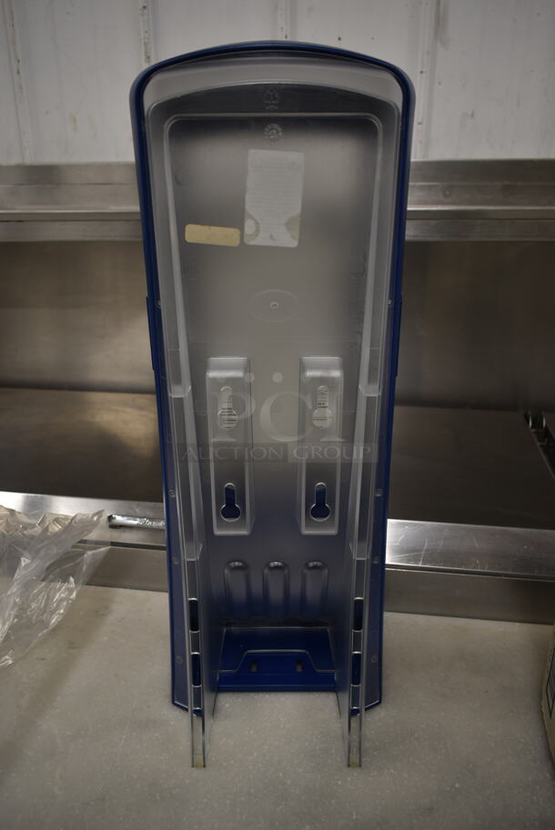 BRAND NEW IN BOX! Tork Blue and Clear Poly Napkin Dispenser. - Image 3 of 5
