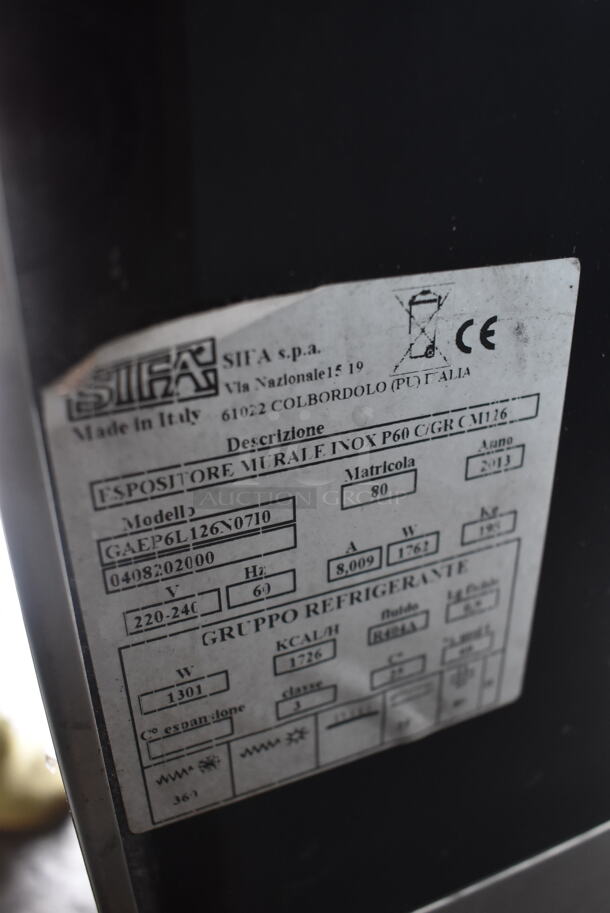 Sifa GAEP6L126N0710 Commercial Stainless Steel Open Display Merchandiser Cooler With Steel Shelves. 220-240V - Image 7 of 7