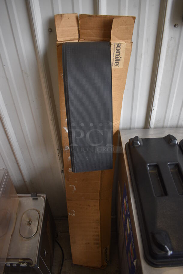 Box of Black Floor Strips. 48x6 - Image 1 of 3