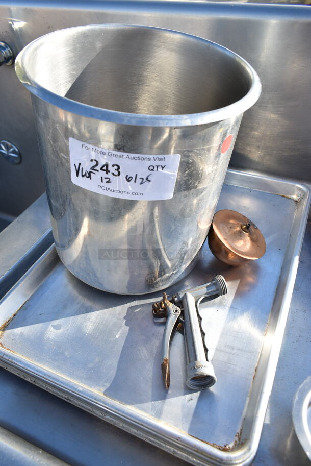 ALL ONE MONEY! Lot of Various Items Including Cylindrical Bin, Metal Baking Pans and Rug - Image 3 of 6