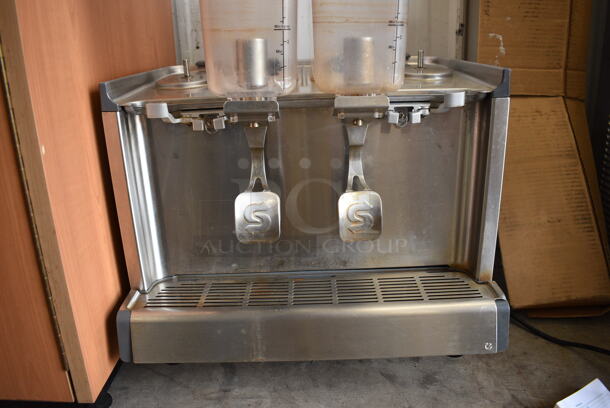 2018 Crathco Model CS-4E/2D/3D-16 Stainless Steel Commercial Countertop 4 Hopper Refrigerated Drink Machine. Missing 2 Hoppers. 120 Volts, 1 Phase. 21x18x28. Tested and Working! - Image 4 of 6