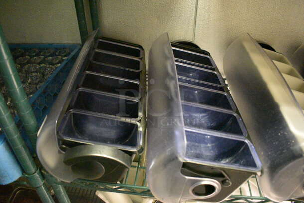4 Black and Clear Poly Bar Topping Rails. 20x6x7. 4 Times Your Bid! (kitchen) - Image 2 of 4