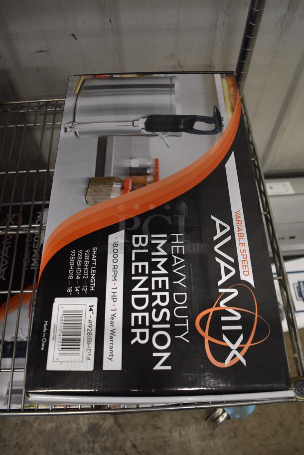 BRAND NEW SCRATCH AND DENT! AvaMix 928IBHD14 Stainless Steel Commercial 14" Shaft Immersion Blender. 120 Volts, 1 Phase. Tested and Working! - Image 8 of 9