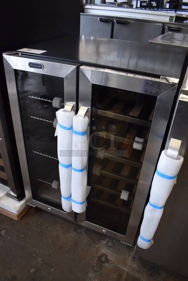 BRAND NEW! Whynter BWB-2060FDS Metal 2 Door Dual Zone Wine Chiller and Beverage Cooler Merchandiser. 24x23x34. Tested and Working! - Image 3 of 7