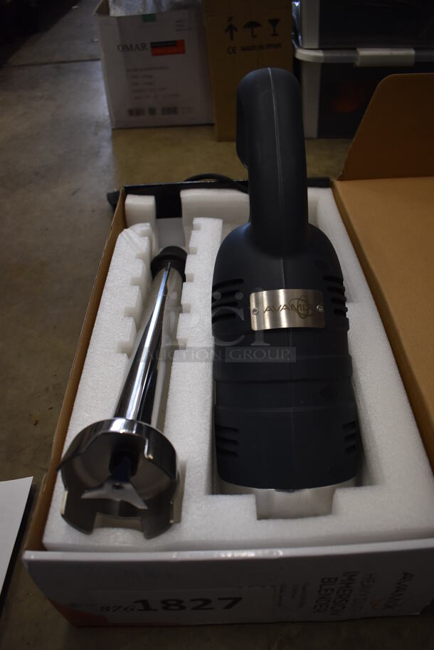BRAND NEW SCRATCH AND DENT! AvaMix 928IBHD16 Stainless Steel Commercial 16" Shaft Immersion Blender. 120 Volts, 1 Phase. Tested and Working! - Image 1 of 8