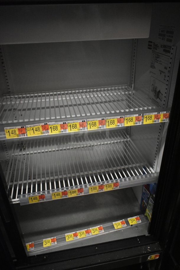 2016 True GDM-41SL-48-HC-LD ENERGY STAR Metal Commercial 2 Door Reach In Cooler Merchandiser w/ Poly Coated Racks. 115 Volts, 1 Phase. Tested and Working! - Image 5 of 6