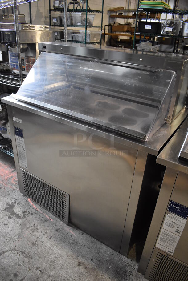 C Nelson BD6DIP-RIT Stainless Steel Commercial Floor Style Ice Cream Dipping Cabinet. 115 Volts, 1 Phase. 49x32x51. Tested and Working!