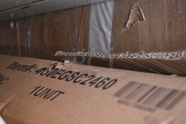 BRAND NEW SCRATCH AND DENT! Regency 460EGSC2460 NSF Green Wire Security Cage - 24" x 60" x 61" - Image 2 of 3