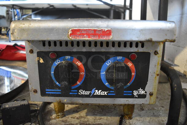 Star Max Stainless Steel Commercial Countertop Electric Powered 2 Burner Range. 208 Volts, 1 Phase. 12x26x12 - Image 4 of 6