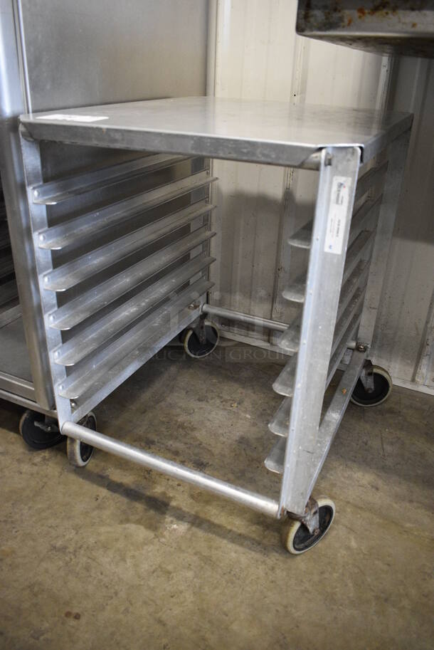 Metal Commercial Pan Transport Rack on Commercial Casters. 21.5x26.5x30 - Image 2 of 3