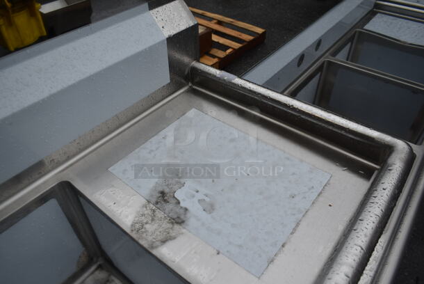 BRAND NEW SCRATCH AND DENT! Steelton 522CS31818LR Stainless Steel Commercial 3 Bay Sink w/ Dual Drain Boards. Bays 18x18. Drain Boards 16x20  - Image 4 of 4