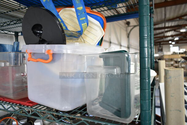 ALL ONE MONEY! Tier Lot of Various Items Including Clear Poly Bins - Image 3 of 6