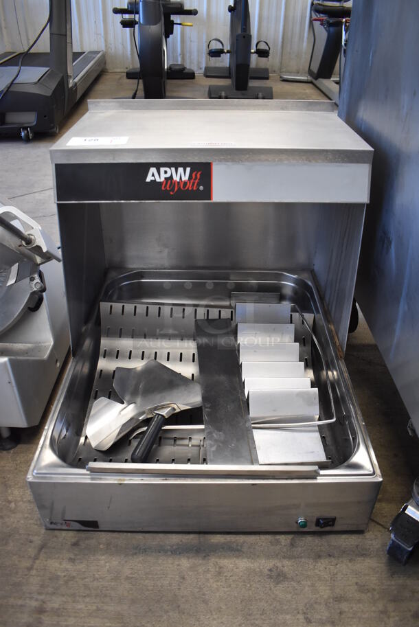APW Wyott Stainless Steel Commercial Countertop Dumping Warming Station. 120 Volts, 1 Phase. 22x26x23. Tested and Working!