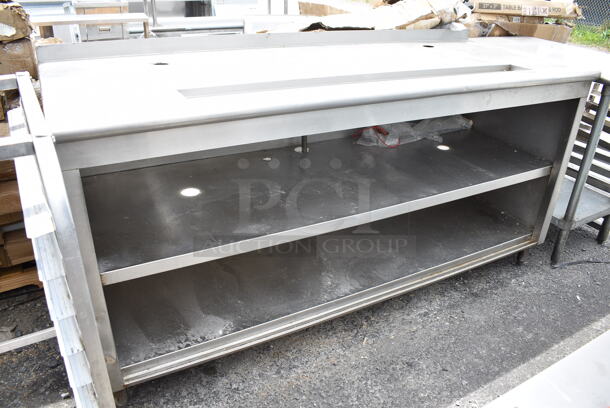 Stainless Steel Soda Station w/ 2 Under Shelves.  - Image 1 of 5