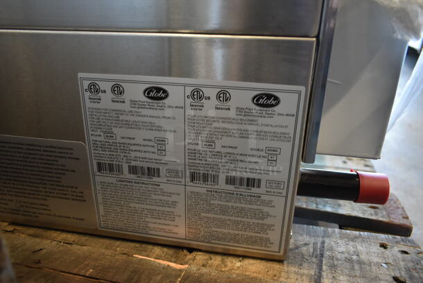BRAND NEW SCRATCH AND DENT! 2022 Globe GG36G Stainless Steel Commercial Countertop Gas Powered Flat Top Griddle. 90,000 BTU. Stock Picture Used as Gallery. - Image 5 of 5