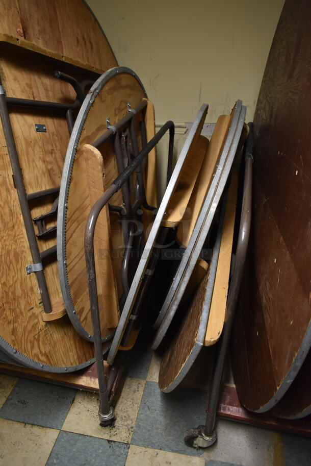 ALL ONE MONEY! ROOM LOT of Various Items Including Stackable Banquet Dining Chairs and Round Folding Tables. BUYER MUST REMOVE. (ballroom #2) - Image 5 of 6