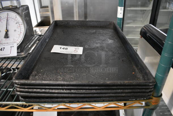 5 Metal Baking Pans. 12x18x1. 5 Times Your Bid!