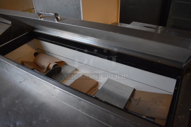 True Model TPP-67 Stainless Steel Commercial Pizza Prep Table on Commercial Casters. 115 Volts, 1 Phase. 67.5x32.5x42. Tested and Working! - Image 5 of 9