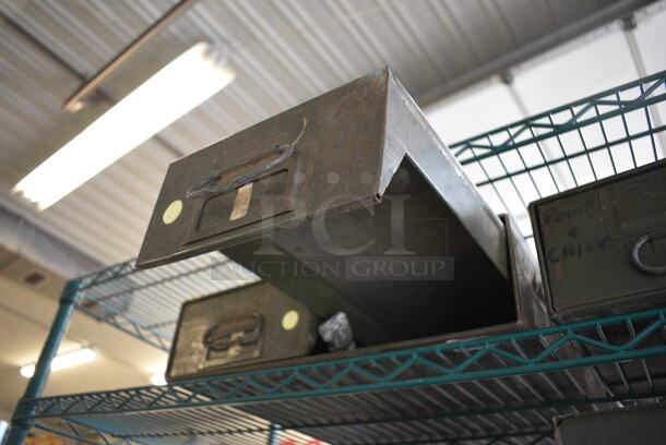 4 Green Metal 2 Drawer Units. 16x24x4. 4 Times Your Bid! - Image 5 of 5