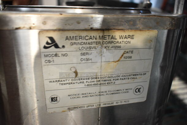 3 Stainless Steel Coffee Satellite Servers. 2 Missing Lids. 3 Times Your Bid!  - Image 7 of 7