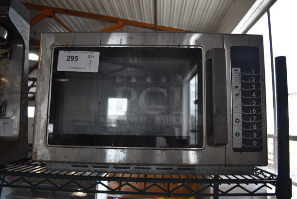 Stainless Steel Commercial Countertop Microwave Oven. 22x18x14