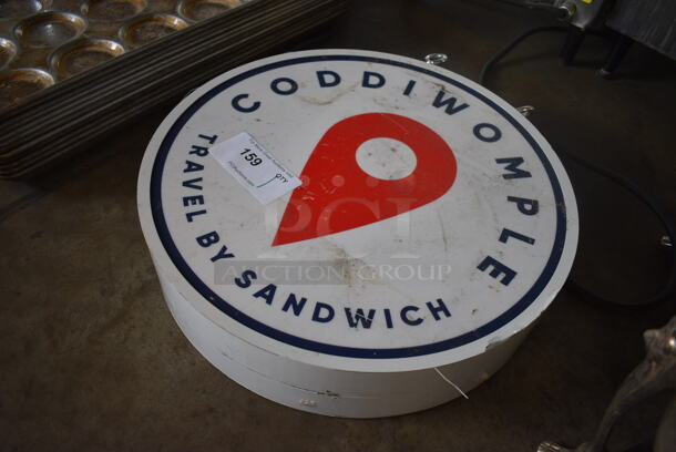 White Coddiwomple Sign. 18x4x18 - Image 3 of 3